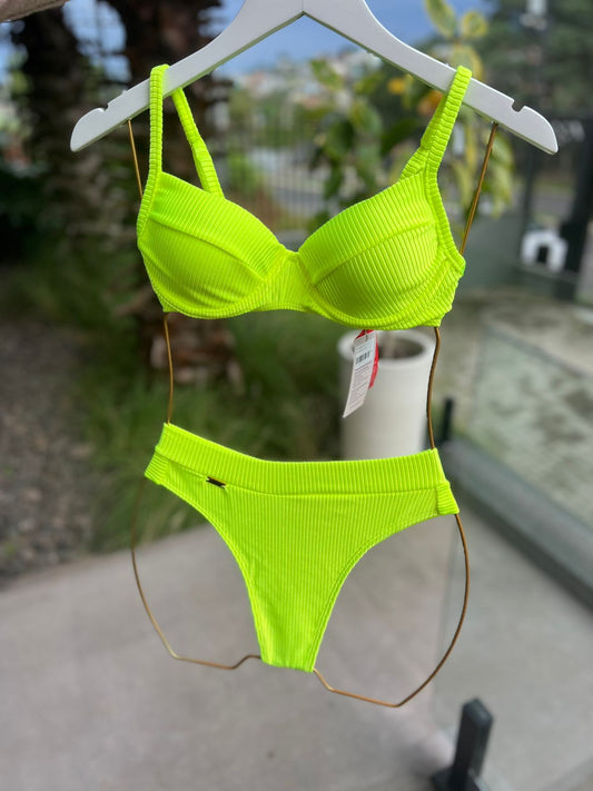 Biquini Brigitte Santorini Amarelo Neon